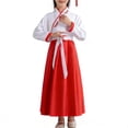 thumbnail image 4 of Conairie Boys Girls Hanfu Dresses Chinese Style Wide Sleeves Tai Chi Uniform Kid Outfit Performance Red 9-10 Y, 4 of 4