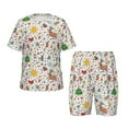 thumbnail image 1 of Cauagu Ensemble de Pyjamas d'Hiver de Noël et du Nouvel An avec Cerf pour Enfants, Ensemble d'Été à Manches Courtes pour Enfants, Ensemble de Pyjamas à Col Rond 2 Pcs Parfait pour Petits Garçons Filles-Petit, 1 of 6