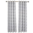 thumbnail image 3 of Shanna Home Curtains Indoor/Outdoor Drapes, Privacy Grommet Blackout Curtains for Bedroom, Living Room, Porch, Pergola, Cabana (Gray Geometry, 52*84 in, 4 Panel), 3 of 10