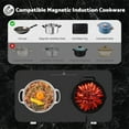 thumbnail image 6 of Advwin Double Induction Cooktop Burner, 1800W Portable Induction Cooktop with 8 Temperature & Power Levels, Timer, Child Lock, Independent 2 Burner Control, Ultra-Thin Design, 6 of 9