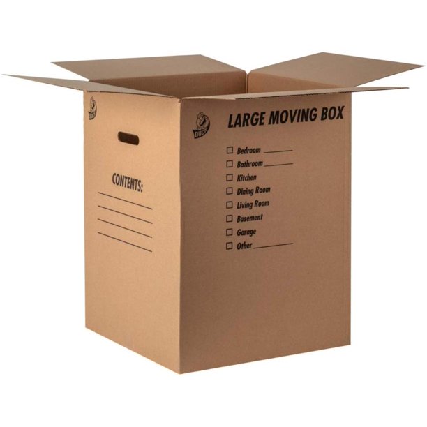 Brand Kraft Corrugated Shipping Boxes 18 X 18 X 24 Brown 6 Pack Sturdy Brown Single Wall Kraft Construction For Safe Shipment By Duck Walmart Com Walmart Com