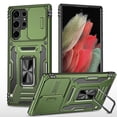 thumbnail image 1 of Armor Magnetic Ring Stand Compatible Samsung Galaxy S23 Ultra/s23p/s23 With Slide Camera Lens Protection Cover, 1 of 3