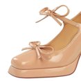 thumbnail image 4 of Women's Pumps High Heel 9CM Patent Leather Fashion Bowknot Shoes Wedding Party, 4 of 5