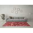 thumbnail image 3 of Ahgly Company Indoor Square Oriental Red Industrial Area Rugs, 6' Square, 3 of 4