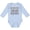 AE-Light Blue, variant on Cousin Squad Elephant Boys or Girls Long Sleeve Baby Bodysuit