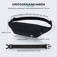 thumbnail image 5 of WATERFLY Unisex Lightweight Running Hiking Jogging Nylon Fanny Pack Waist Bag-Pure Black, 5 of 7