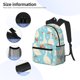 thumbnail image 3 of Easygdp White Geese and Flower Mochila Casual para Portátil, Mochila para Escuela, Viajes, Negocios, 3 of 6