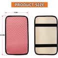 thumbnail image 2 of Yazoeia Car Center Console Cover, Anti-Slip Breathable All Seasons Automotive Mesh Armrest Box Pad Cover for Comfortable Support, Vehicle Interior Decor Universal for SUV, Truck, RV（Pink）, 2 of 6