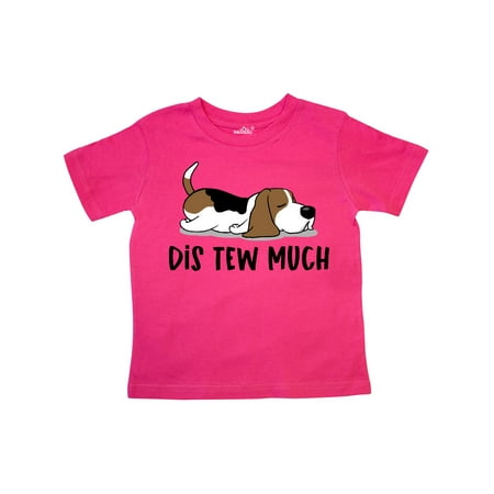 

Inktastic Napping Dis Tew Much Hound Dog Gift Toddler Boy or Toddler Girl T-Shirt