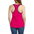 thumbnail image 2 of Ma Croix Women's Racer Back Sleeveless Tee Shirts with Contrast Binding Slassic Workour Tank Top, 2 of 3