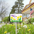 thumbnail image 5 of Eveokoki Let Them Grow! Don't Mow Sign with Metal Stake 8 x 12 Inches No Mow May Yard Sign No Mow Signs Aluminum ​Garden Signs Outdoor for Lawn Yard Garden Decor, Easy to Install, 5 of 6