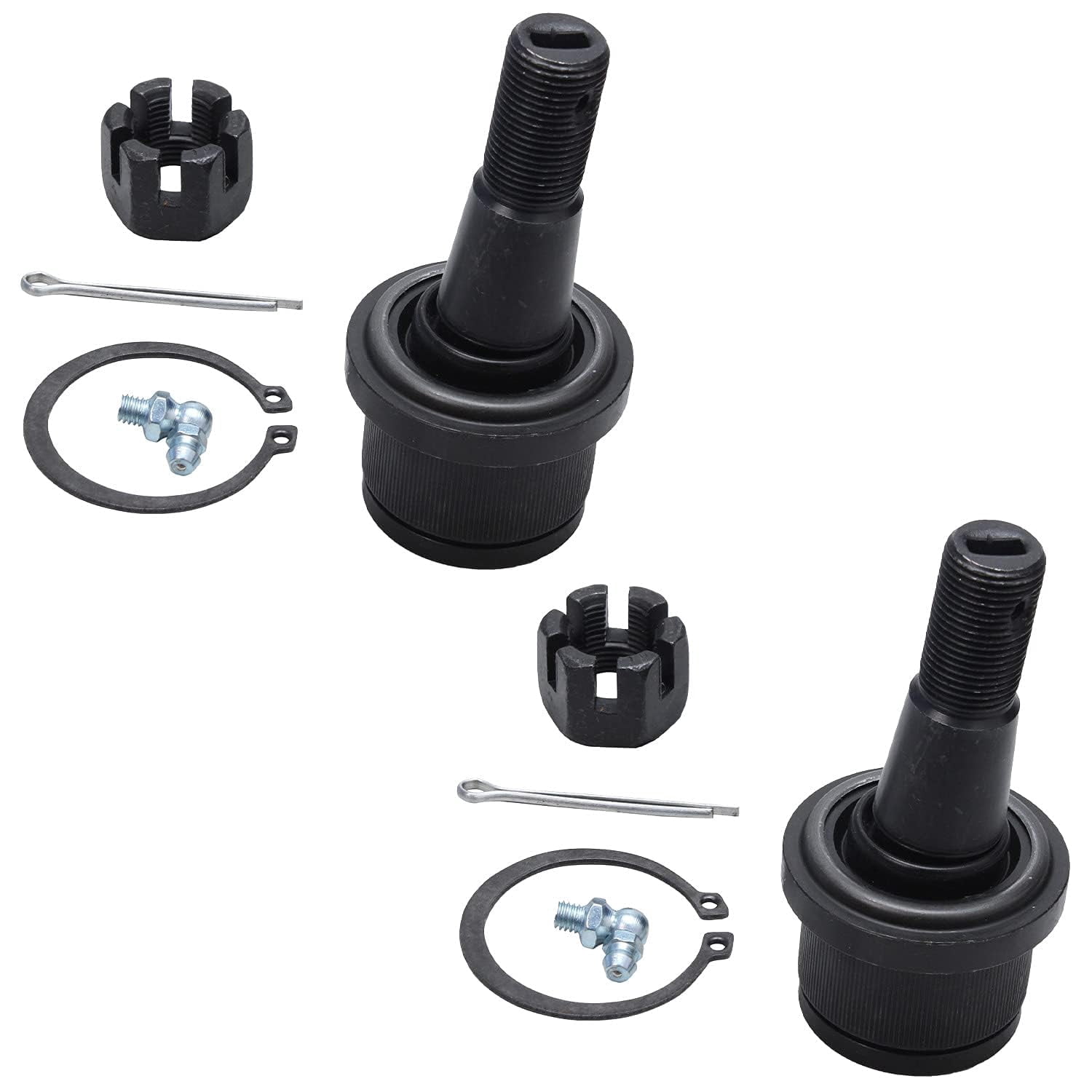 Detroit Axle - 13pc Front Suspension Kit for 4WD 2000 2001 2002 Dodge Ram 2500 3500, 4 Upper & Lower Ball Joints, 4 Inner & Outer Tie Rods, 2 Sway Bars, 2 Adjusting Sleeves, Track Bar