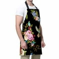 thumbnail image 4 of Yehwow Wild Flowers Peony Roses Bib Apron For Kitchen BBQ Gardening With Adjustable Neck Strap 27x31 Inch, 4 of 4