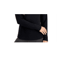 thumbnail image 3 of ID Ideology Women's Long Sleeve Drop Shoulder Top Black Size XX-Large, 3 of 3