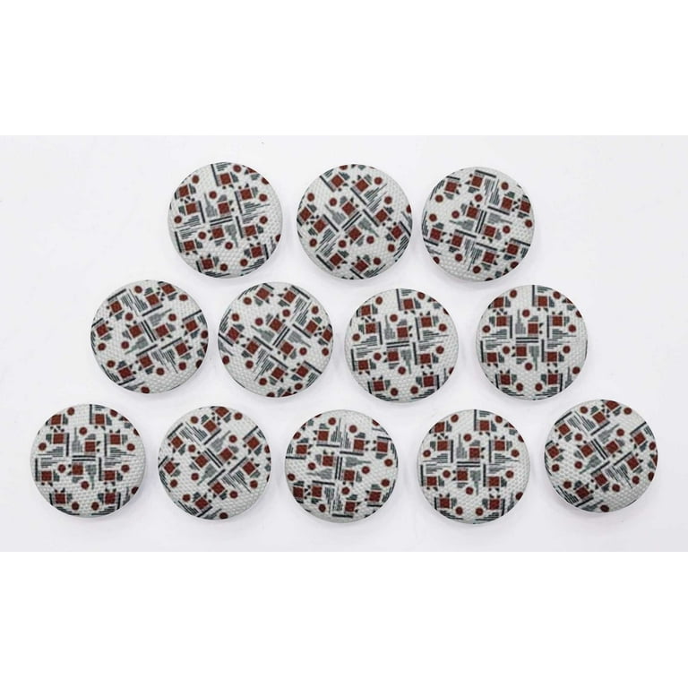 IBA Indianbeautifulart Brown 1 Inch Buttons For Sewing Fancy Buttons For  Crafts 2 Hole Dot & Square Shape Geometric Shirting Scrapbooking Canvas  Buttons Pack Of 50 