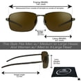 thumbnail image 2 of proSPORT Polarized Bifocal Sunglass Reader Aviator Anti-Glare Brown Men Women, 2 of 6