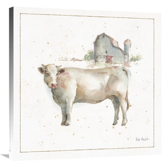 Global Gallery's 'Farm Friends VIII' By Lisa Audit Stretched Canvas Wall Art