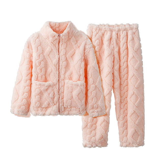 Girls Pajamas Pattern Printed Short Sleeve Button Down Shorts Set Outfits Girls' Sleepwear Pink 8-9