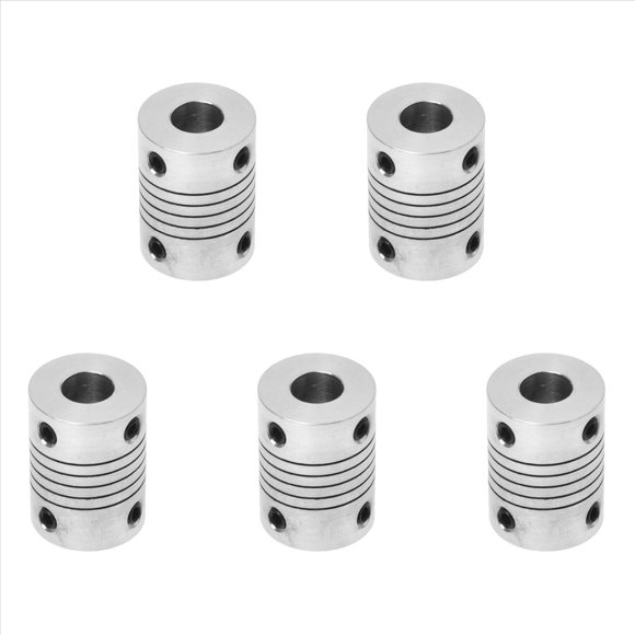 5X Eje del Motor Acoplamiento de Haz Helicoidal de 8 mm A 8 mm D18L25