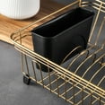 thumbnail image 5 of Thyme & Table Stainless Steel Dish Rack with Caddy, Gold, 5 of 5