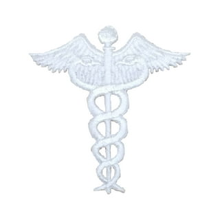 Blue Caduceus Symbol of Medicine Patch, Medical Patches