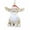 Moose, variant on Roman 1.50In Pudgy Pals Ornament, Polyresin, Christmas Animal Santa Hat 136279 Hedgehog