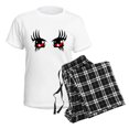 thumbnail image 4 of CafePress - Red Anime Eyes Pajamas - Women's Short Sleeve Print T-Shirt and Pants Light Cotton Pajama Set, 4 of 7