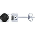 thumbnail image 2 of Arista 1 1/2 ct Round Black Diamond Women's Stud Earrings in Sterling Silver, 2 of 2