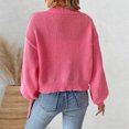 thumbnail image 2 of TINZ Sweater Dress Long Sleeve Oversized Tunic With Exquisite Embroidery And Panel Design Warm Winter Knit Vest Dress Long Pullover Sweater Belted Long Dress, 2 of 5