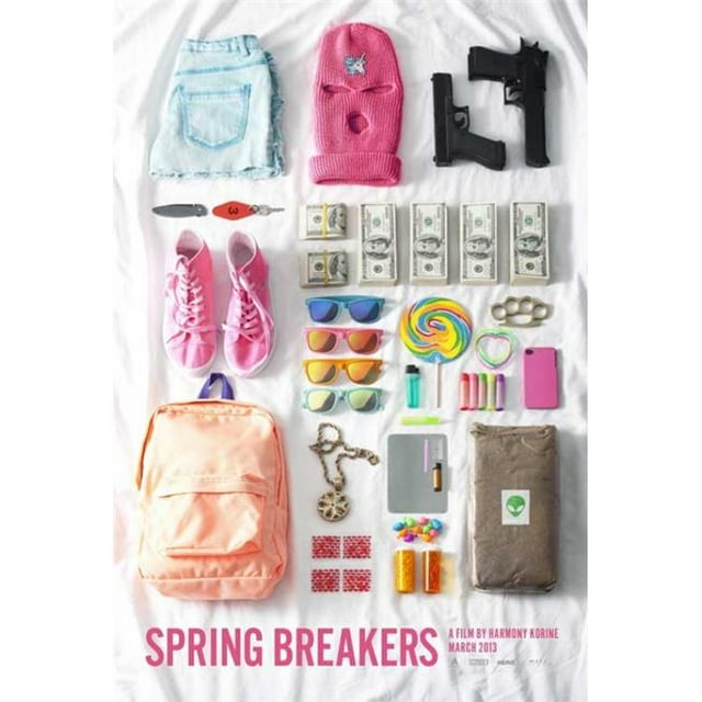 Pop Culture Graphics MOVAB28805 Spring Breakers Movie Poster Print, 27 x 40