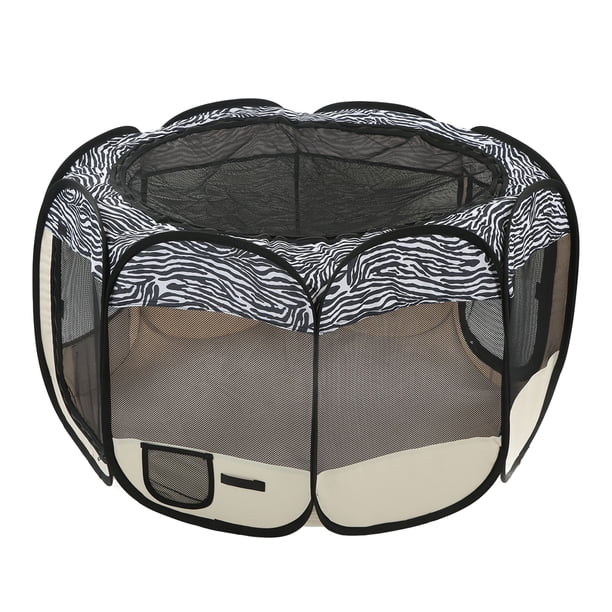 Portable Small Animal Playpen, Scratch Resistance Octagonal Collapsible ... - Collapsible Dog Playpen For Small Apartments