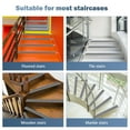 thumbnail image 6 of 3.28Ft Vinyl Stair Nosing Stair Edge Protector Step Edge Trim Rubber Stair Edging Stair Nose Easy to Install for Outdoor & Indoor, 6 of 9