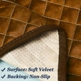thumbnail image 2 of Velvet Antislip Sofa Slipcover Brown (68" Seat), 2 of 6