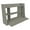 Smoke Oak, variant on Inval Wall Mounted Floating Wall Desk with Storage Shelves, Espresso