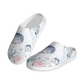 thumbnail image 2 of Lsque Sea Animals Pattern Womens Comfort Cotton on Scuff With Memory Foam and Anti-skid Sole Slipper-46/47, 2 of 7