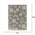 thumbnail image 6 of Mainstays Grey Space Indoor Rug, 7'10"W x 10'L, 6 of 7