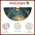 thumbnail image 3 of Fotbe Whimsical Starry Night Scene Pattern Christmas Tree Skirt, Tree Skirts Plush Christmas Decorations, Christmas Tree Skirts Xmas Decorations Holiday Party Decor-48", 3 of 6