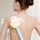 thumbnail image 5 of Cepillo de Baño con Flor de Dopamina, con Molinillo para Pies, Cuerpo de Ducha, Exfoliante de Espalda de Doble Cara, Color Amarillo., 5 of 5