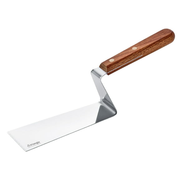Espátula triangular para plancha ideal para levantar, mover y servir