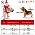 thumbnail image 4 of Luxtrada Dog Santa Claus Riding Christmas Costume Funny Pet Cowboy Rider Horse Designed Dogs Cats Outfit Clothes Apparel Party Dress up Clothing Christmas Halloween (Size,M), 4 of 8