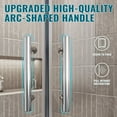 thumbnail image 3 of Sunny Shower 38'' x 72'' Neo-Round Sliding Shower Door Enclosure in Chrome Finish 1/4 in.Clear Glass, 3 of 7