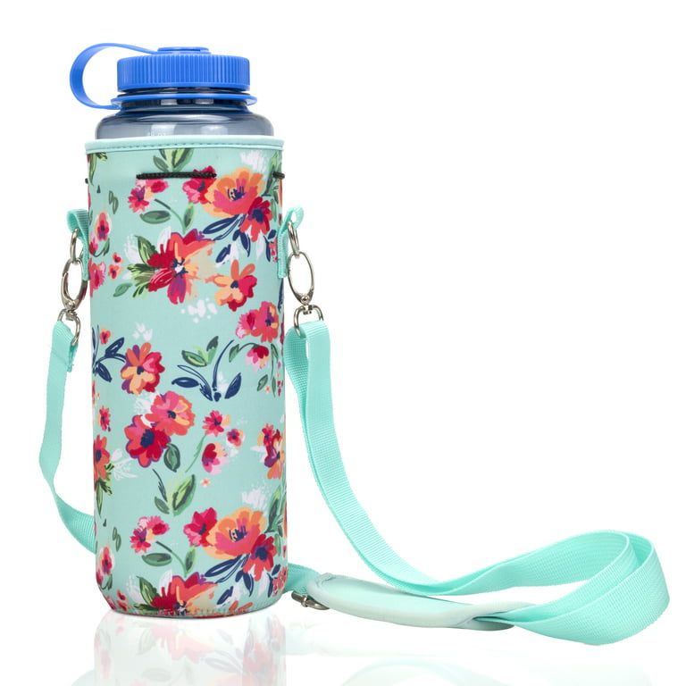 Made Easy Kit Neoprene Water Bottle Carrier Holder, Insulator w/ Adjustable Shoulder Strap, Size: Small (12oz), Other