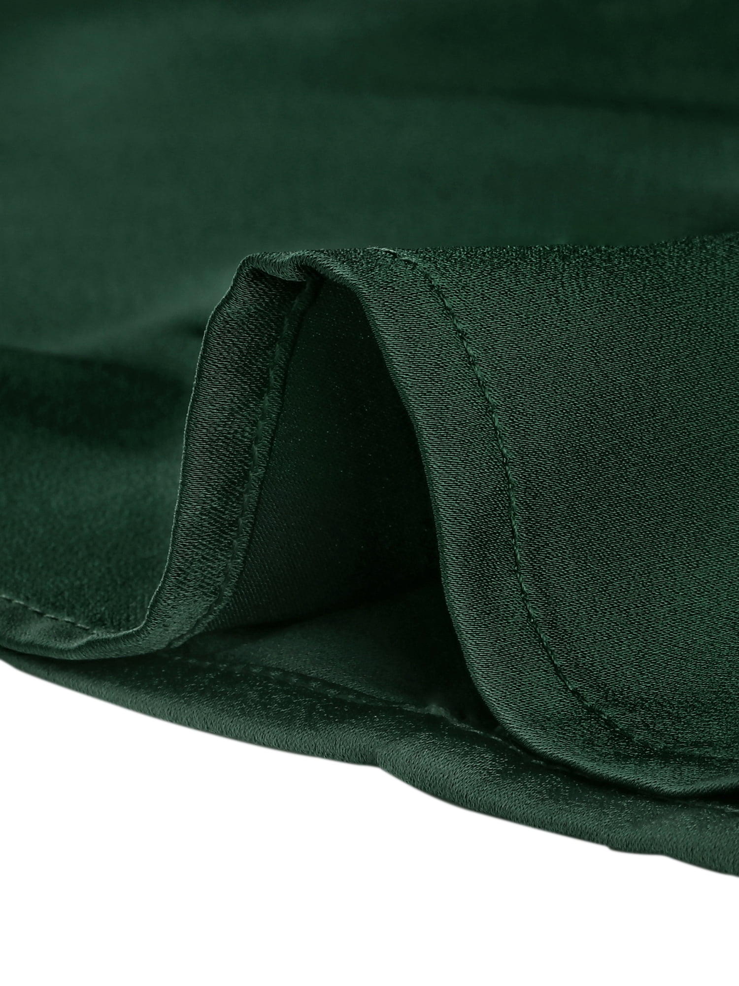 DARING DIVA Women's Flat Collar Button Down Office Satin Shirt XS Green