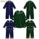 thumbnail image 2 of Conjunto de pijamas familiares a juego de Navidad de terciopelo para niños y niñas, Tops de manga larga para padre, madre y niños, pijamas con pantalones, ropa de dormir, 2 of 4