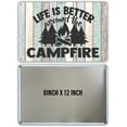thumbnail image 2 of MUCHENGGIFT Funny Campsite Metal Tin Sign Wall Decor Farmhouse Rustic Camping Signs for Home Garage Men Cave Yard Decor Camper, 2 of 4