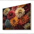 thumbnail image 2 of Designart "Sunrise over a Colorful Zinnias Field V" Floral Print on Natural Pine Wood, 2 of 5
