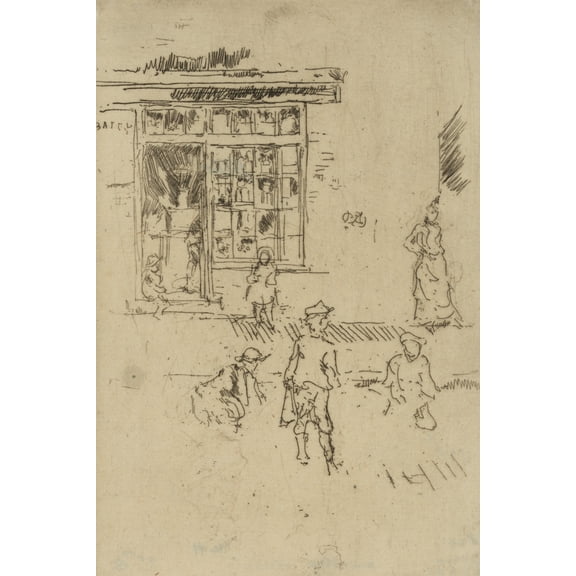 Print: Marbles, by James McNeill Whistler, circa 1886-1887