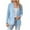 Blue, variant on Lindreshi Shackets for Women Fall Women Fashion Casual Comfortable Soild Long Sleeve Tops Jacket Outwear