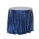 thumbnail image 1 of XmhyTop-A Mantel circular de poliéster de 120 x 120 cm para mesa de postres, 1 pieza, azul oscuro, 1 of 4