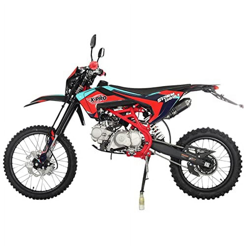 X-Pro Brand New 150cc Gas Pit Dirt Bike with All lights, 4-Speed Manual Transmission, 19"/16" Tires